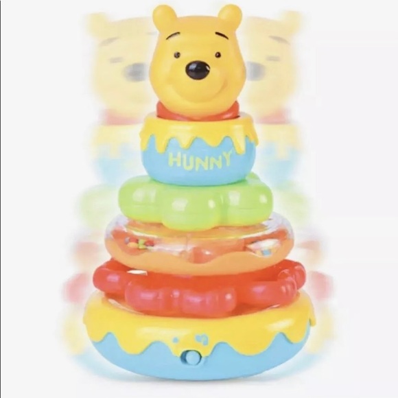 Disney | Toys | New Disney Baby Winnie The Pooh Musical Stacking Rings ...